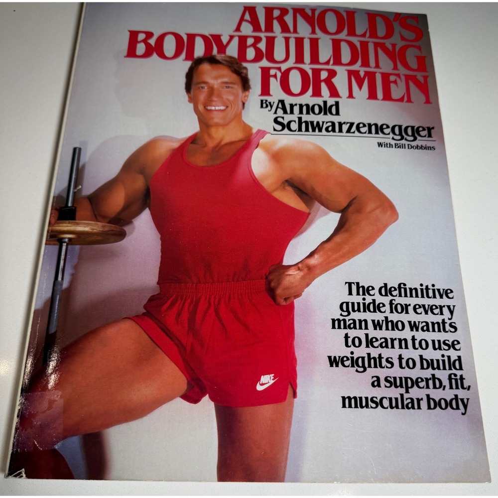 Arnolds Bodybuilding For Men 1984 Arnold Schwarzenegger BillDobbins Vintage Book
